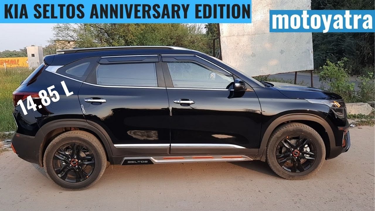 Kia Seltos Anniversary Edition Black Colour what's new over HTX.