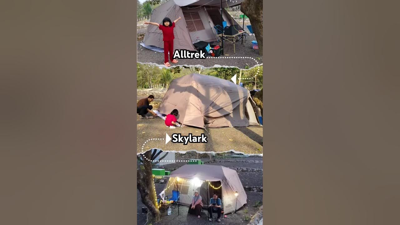 Mendirikan tenda Alltrek Skylark bareng keluarga Mendirikan tenda Alltrek Skylark bareng keluarga