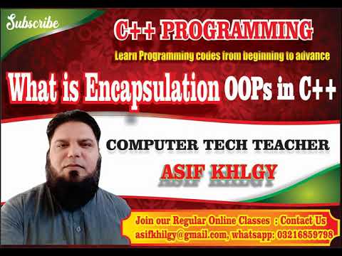 Encapsulation in c++, encapsulation in OOPs, object oriented programming c++, URDU/HINDI/ENGLISH