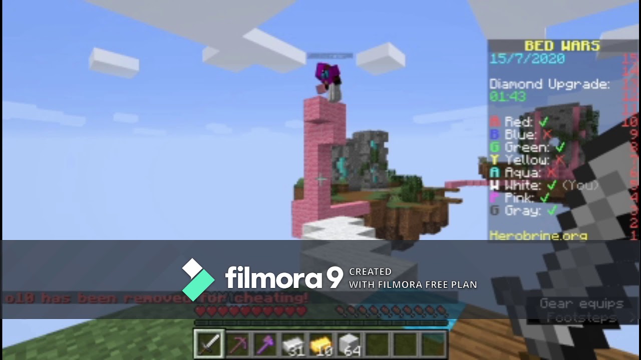 minecraft bedwars for the first time - YouTube