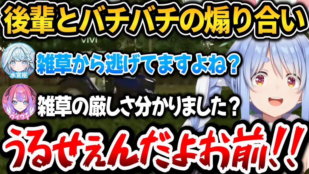 平和なはずのゲームで後輩とバチバチの煽り合いをするぺこちゃんｗ【ホロライブ切り抜き/兎田ぺこら】