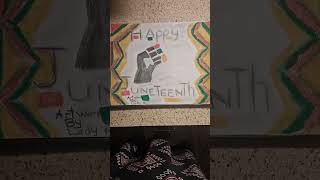 happy juneteeth artwork by Lady m. #likesubscibeandshare #art#artwork&poetry