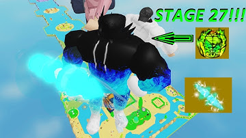 Getting Stage 27 in Roblox No Limit Lifting Simulator!