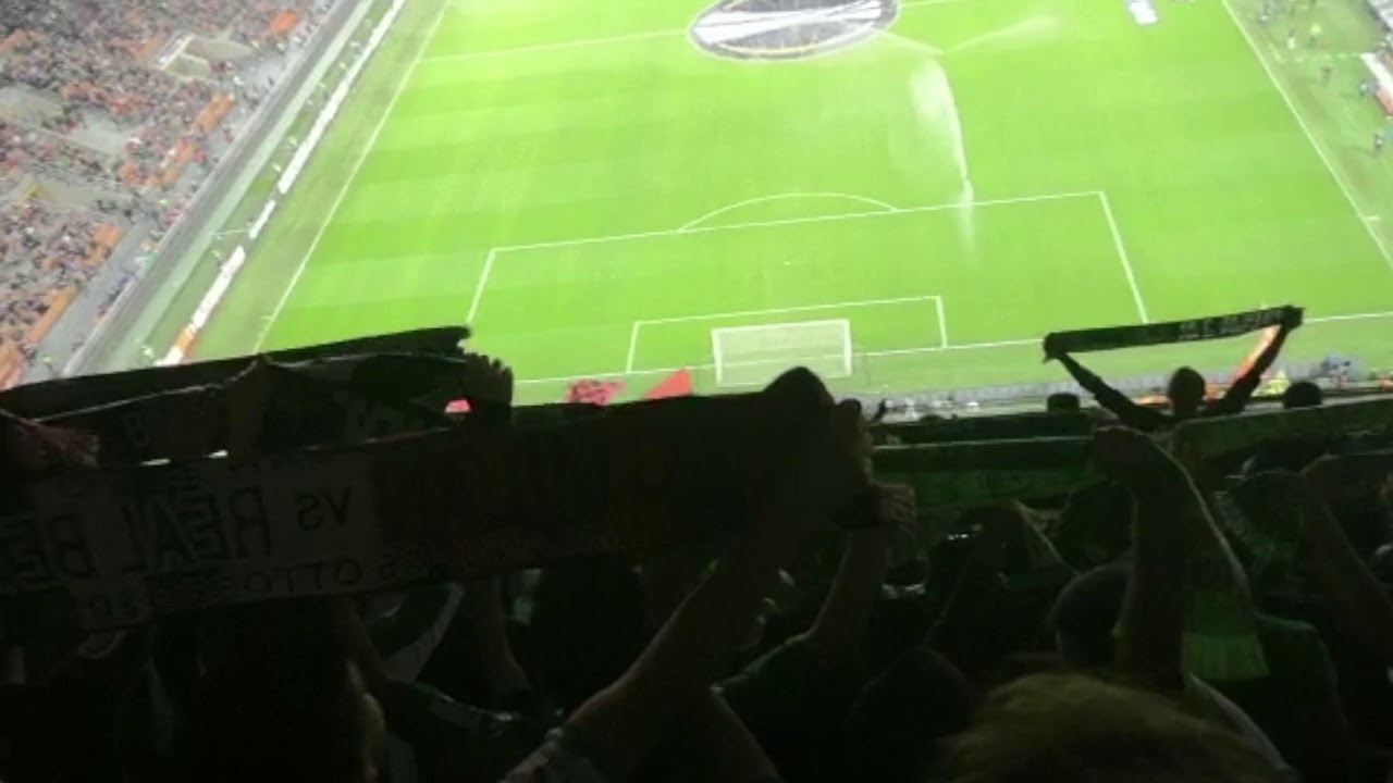 LOCURA VERDIBLANCA EN MILÁN! Milán VS Betis 2018