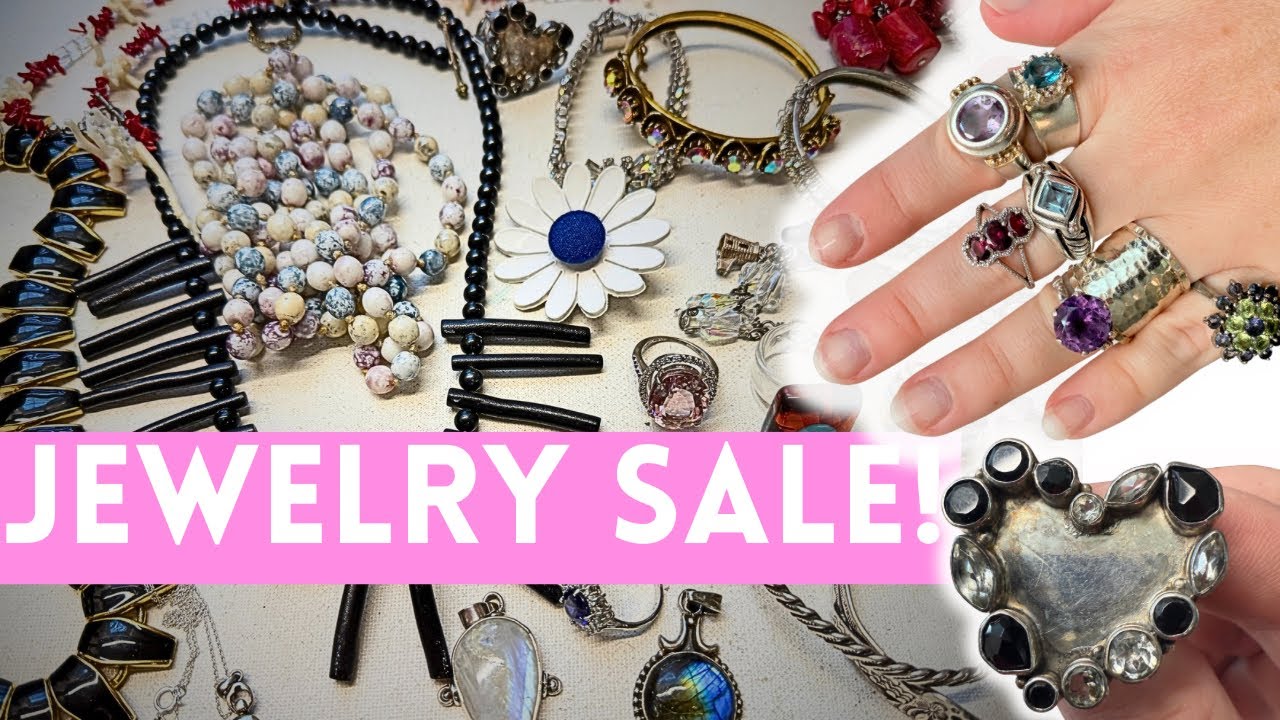 Vintage & Sterling Jewelry Sale- Echo of the Dreamer, Gemstones, Sterling Rings 🌟