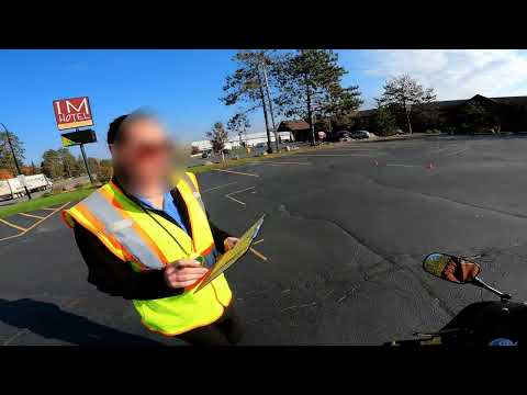 TAKING THE MOTORCYCLE SKILLS TEST!!!  | Honda CBR 600RR |