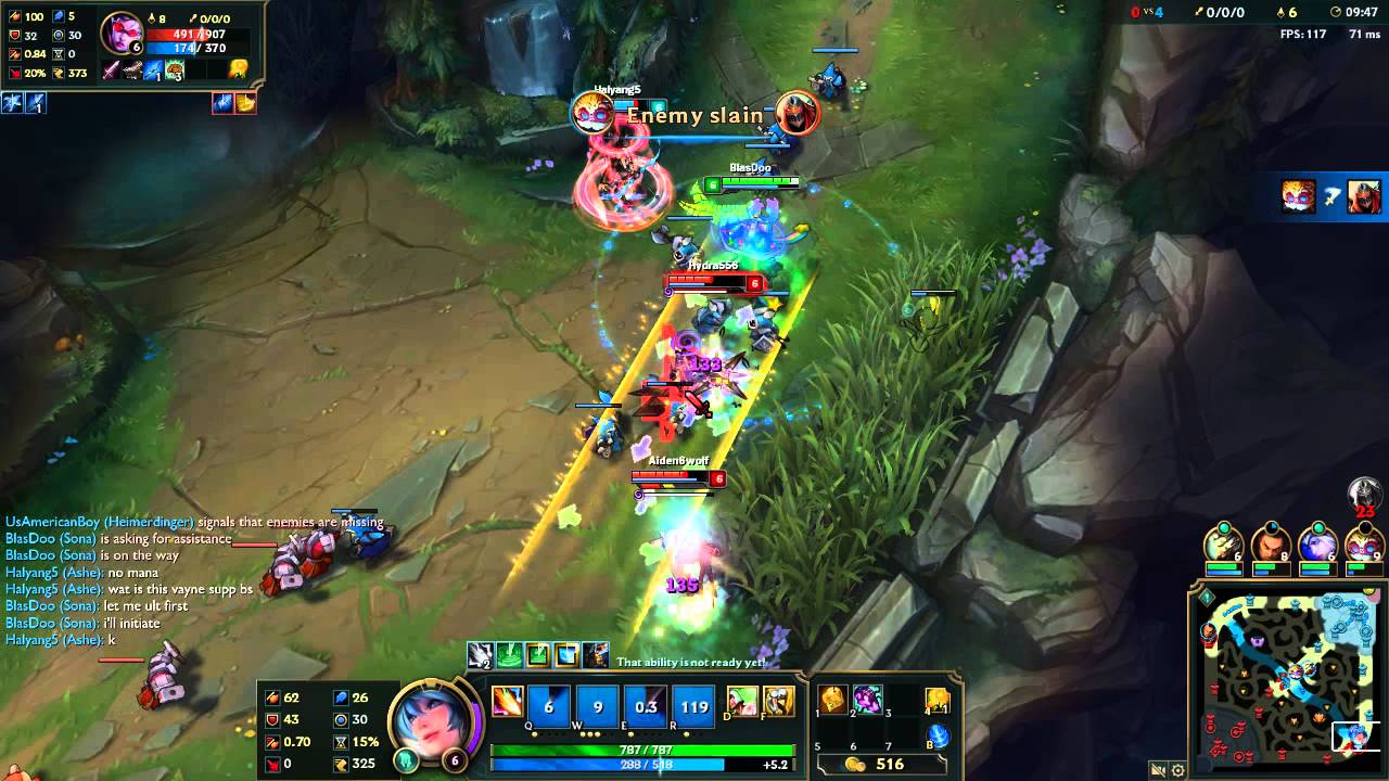 Ashe & Sona vs Jhin & Vayne