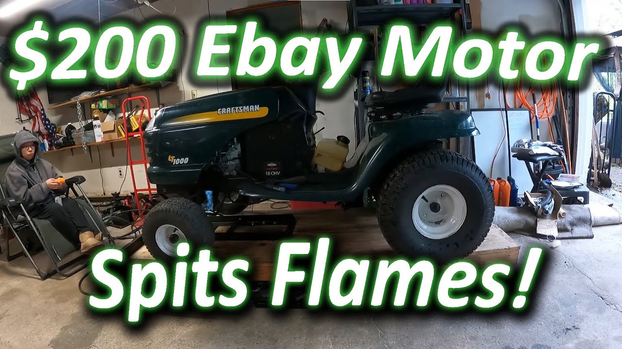 $50 Tractor Rebuild Series Part 3 - NEW EBAY MOTOR!