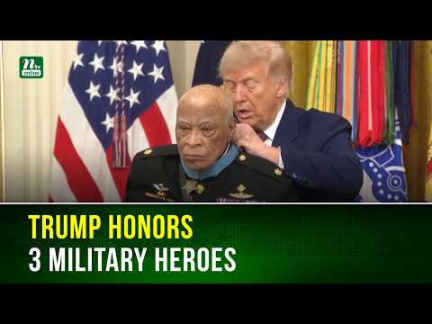Video President Trump Awards Medal of Honor to 3 Military Heroes | NTV Global