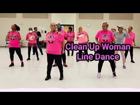 Clean Up Woman Line Dance choreographed by Lisa LuvsCinnamon - YouTube
