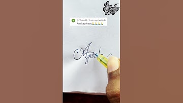 stylish name | Amrita | Calligraphy signature