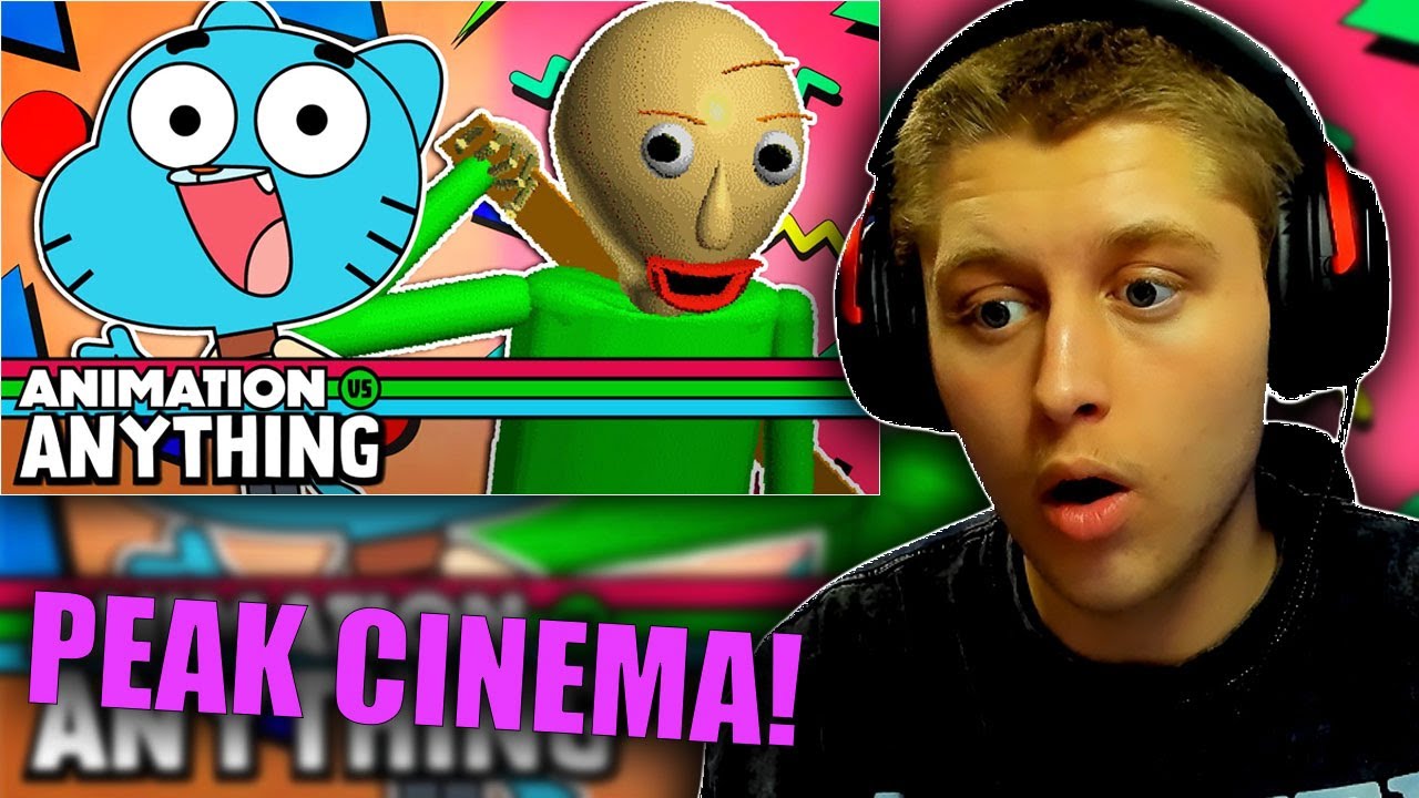 Gumball vs Baldi Rap Battle ANIMATION VS ANYTHING (REACTION)
