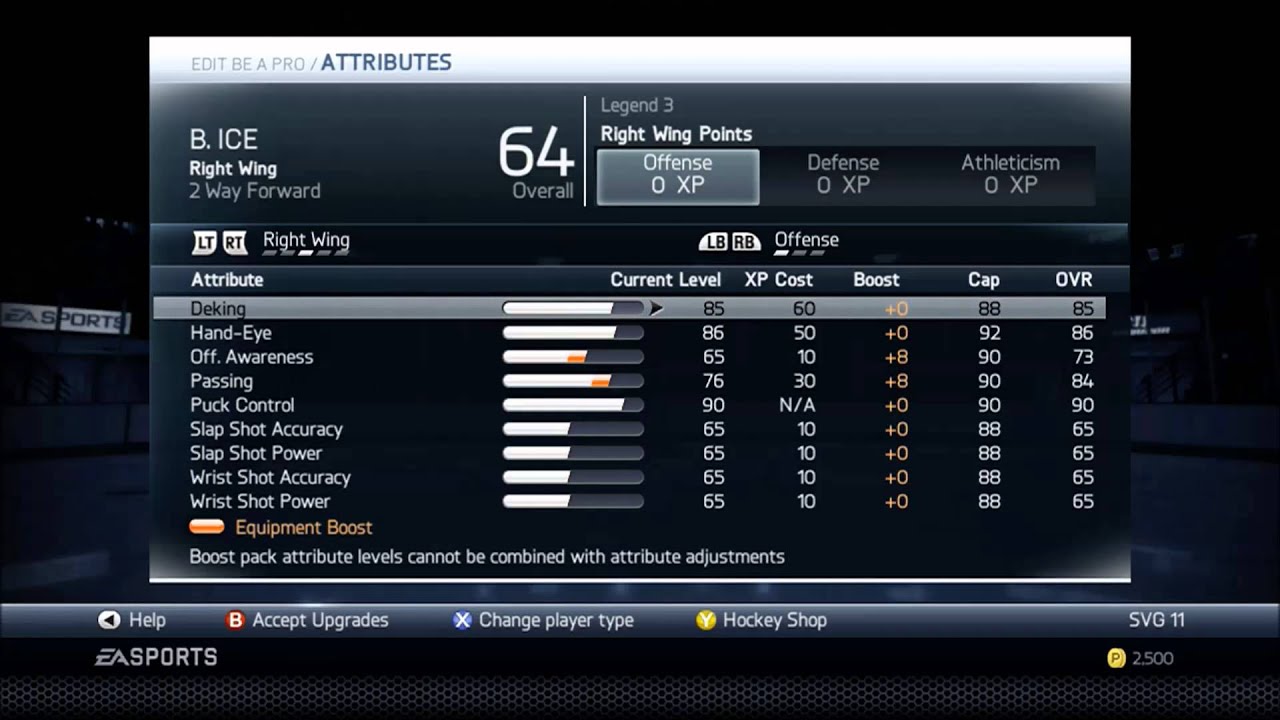 NHL 14 Player Build Two-Way Forward ( GREAT GREAT SNIPER) ( Best on Youtube)