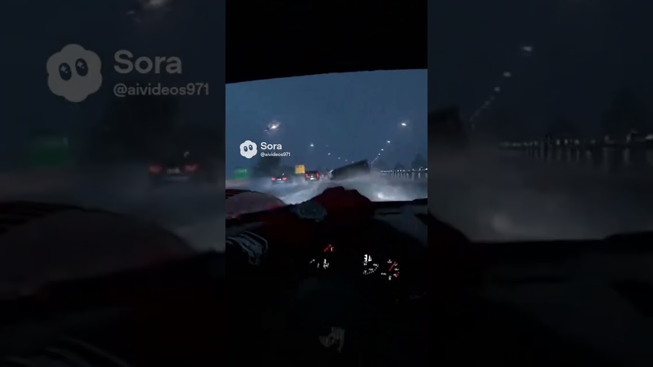 POV: Lost Control in the Rain 🌧
