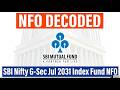 SBI Nifty G-Sec Jul 2031 Index Fund NFO: Target maturity fund