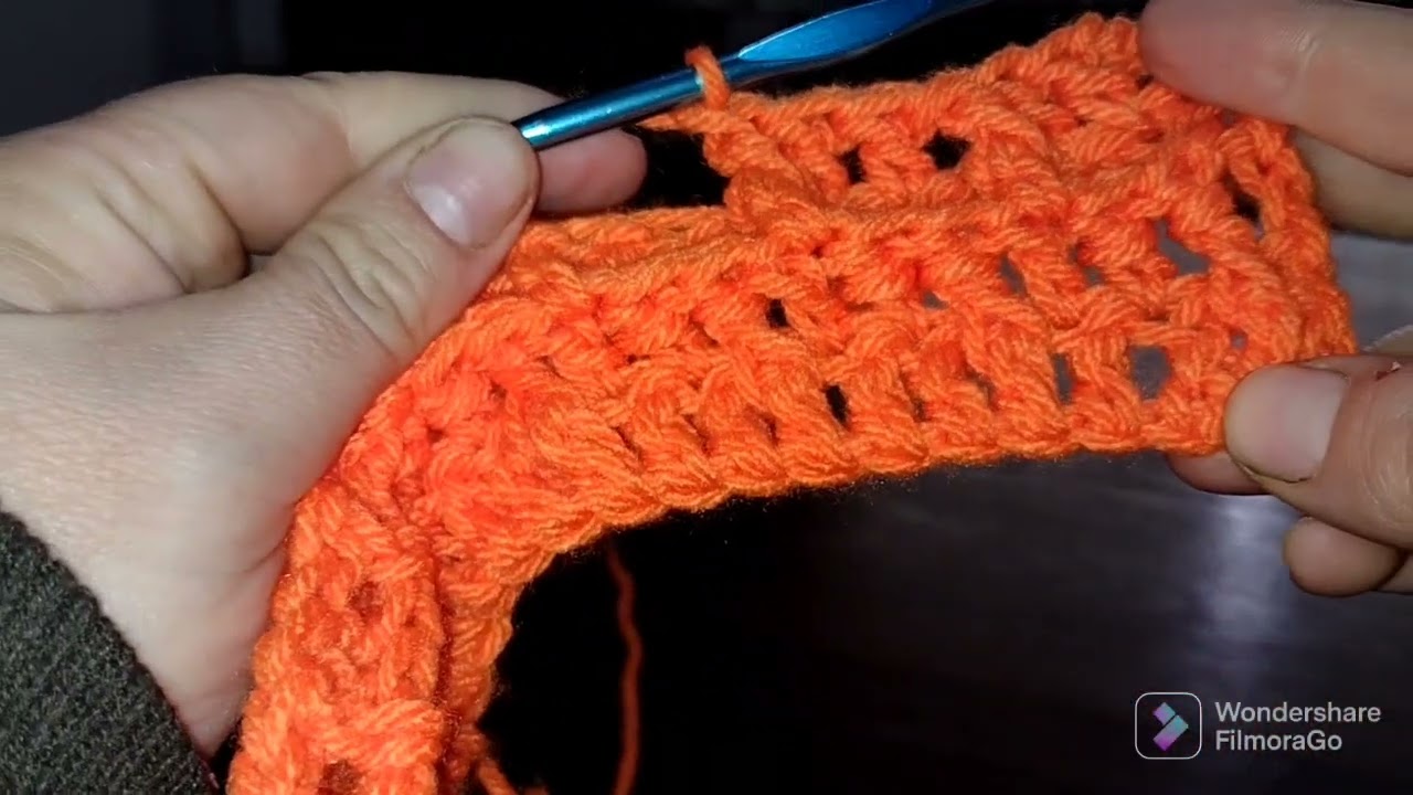 Cómo tejer el punto waffle a crochet?