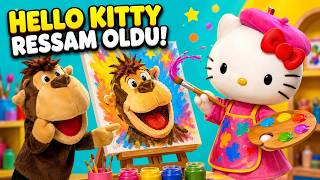 Hello Kitty ile Resim Macerası! 🎨 Ressam Kukito Kukla Tiyatrosu