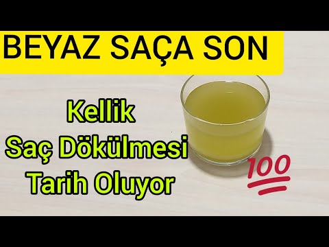 BU KÜR İLE BEYAZ SAÇLARDAN KELLİK SAÇ KIRAN SAÇ DÖKÜLMESİ KURTUL SAĞLIKLI CANLI PARLAK SAÇLARA KAVUŞ