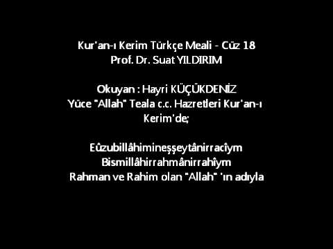 Kur'an-ı Kerim Türkçe Meali - Cüz 18