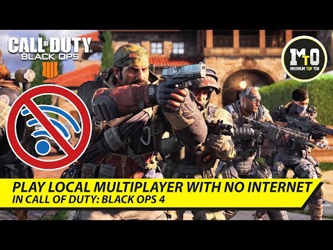 How to play multiplayer without Internet connection.Call of duty