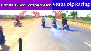 Honda 125cc vaispa scooter !?!?- who do you think will win in this racing on|#honda#vaispa#racing screenshot 2