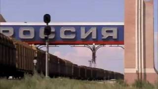 Download Lagu The Russian railway wide gauge (1520mm) Diesel Locomotive 2TЭ10M-4971 haul the long freight train MP3