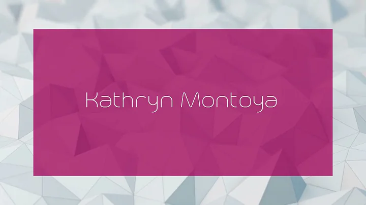 Kathryn Montoya Photo 2