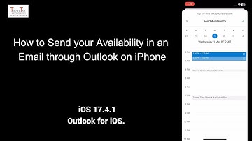 How to Send your availability through Outlook on iPhone