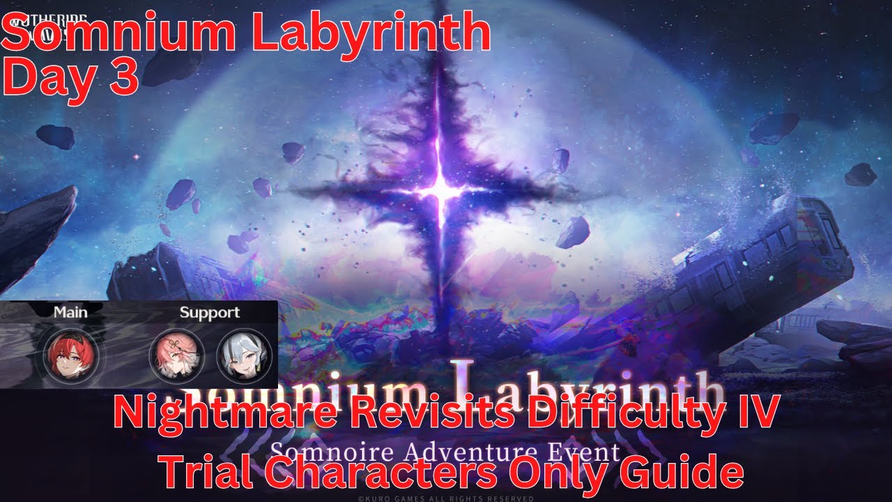 Somnium Labyrinth Nightmare Revisits Difficulty IV Only Trial Character Guide【Wuthering Waves 1.4】