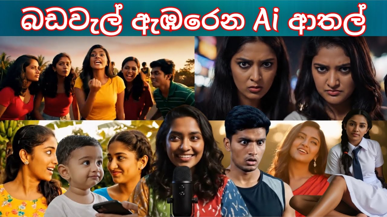 බඩවැල් ඇඹරෙන Ai ආතල් - Ai sinhala funny video | Veo 3 ai sinhala athal 