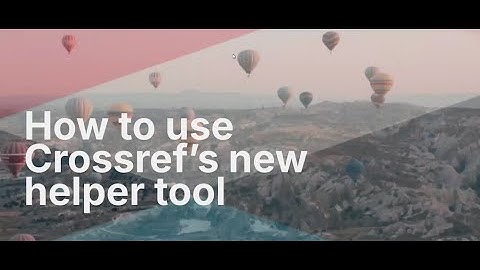 Crossref New Record Registration Form