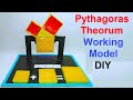 Pythagoras theorem working model maths project  diy  craftpiller howtofunda