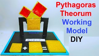 Pythagoras theorem working model math's project | DIY | craftpiller @howtofunda