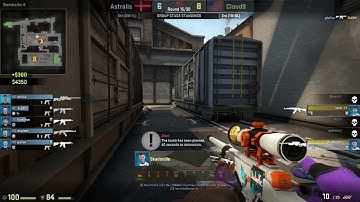 Cloud9 Skadoodle 1v4 Clutch vs Astralis Train @ IEM OAKLAND 2017