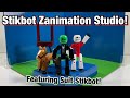 SUIT STIKBOT! Stikbot Zanimation Studio Unboxing & Review!