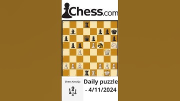 Can you solve this? 4/11/2024 daily chess puzzle #dailychesspuzzles #chess #puzzle