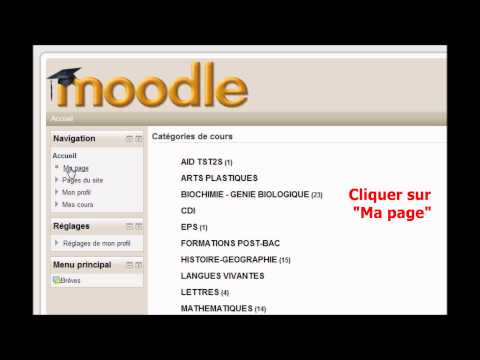 Connexion Moodle