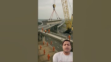 Cables Snap Mid-Lift — Overpass Domino Collapse! #construction #fail #bridge #engineering