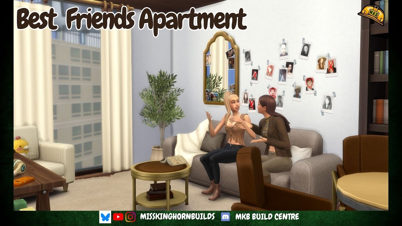 Best Friends Apartment | The Sims 4 | Speed Build | No CC