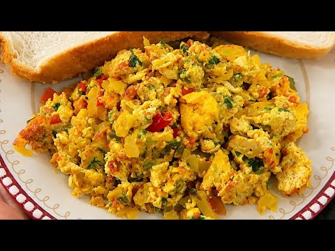 🥚🇨🇴 Colombian Scrambled Eggs with Veggies | Easy, Quick, and Delicious Recipe
