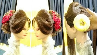 #hairstuffy juda,latest hair hacks, bridal juda ,big juda bun, padding/stuffing for juda at home bun