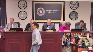 Brazos County Commissioners Court 5-16-2023 (Video 1 of 2)