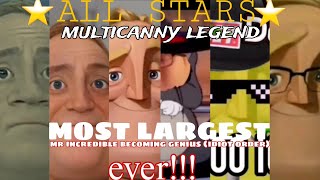 (FIRST VIDEO OF 2024) mr incredible becoming genius all stars (matches idiot all stars original)