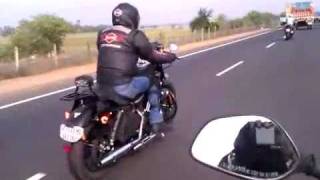 Chasing superbikes on a Pulsar 220