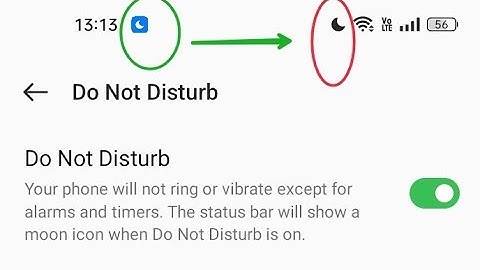 Moon icon remove on screen oppo A96, how to remove moon icon