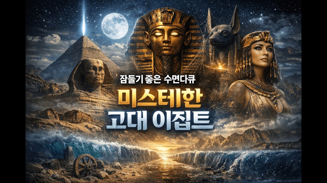 “잠들기 전 듣는 수면다큐 미스테리 이야기 이집트편 피라미드,파라오의저주,홍해의기적” YouTube