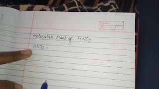 Molecular mass of HNO3