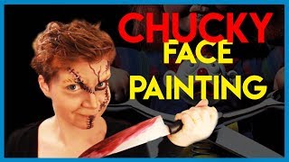 chucky face painting