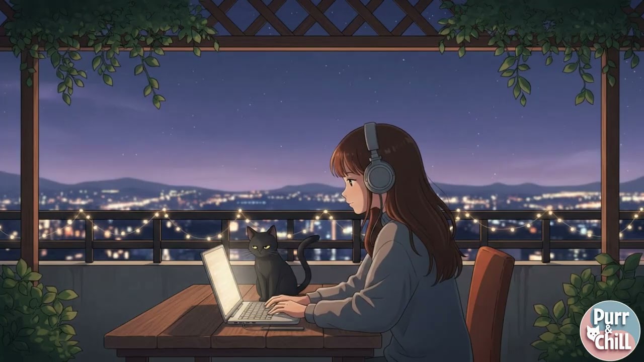 • Deep Focus Lofi 🌌 Peaceful Night Bea