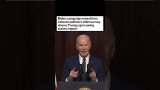 He  doesn’t believe the polls, and hires new pollsters!!